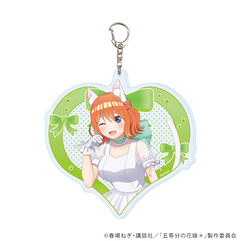 五等分の花嫁＊_デカアクリルキーホルダー04/四葉 エレガントキャットver.(描き下ろしイラスト)