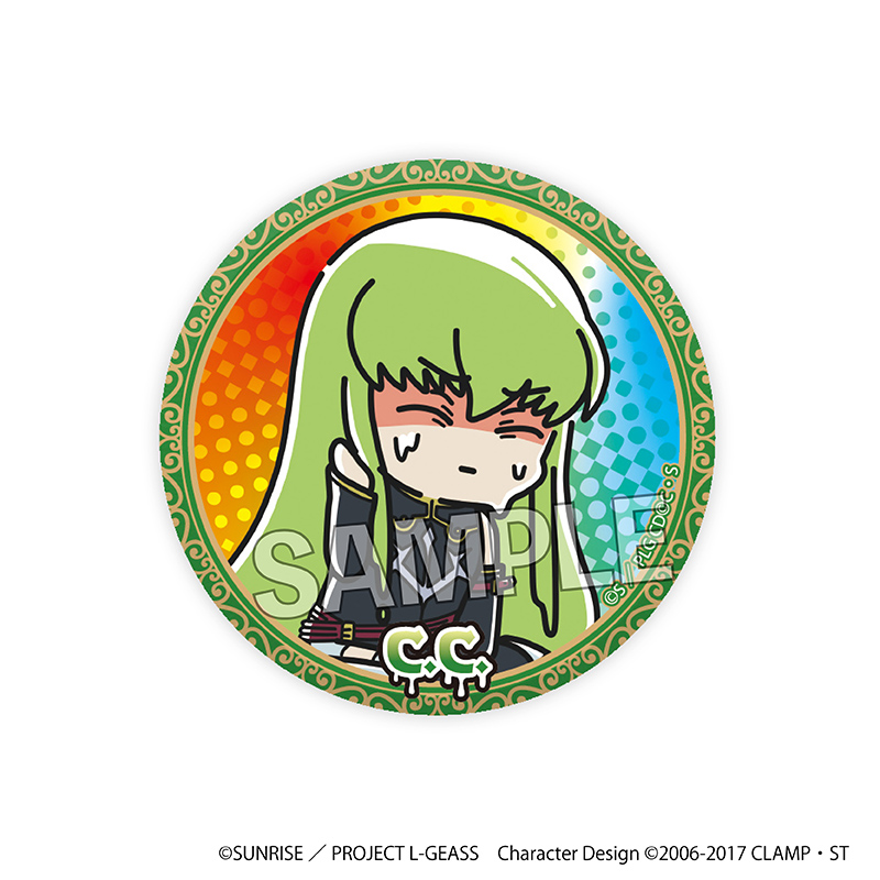 コードギアス 反逆のルルーシュ_ATSUI缶バッジ　C.C.（黒の騎士団）