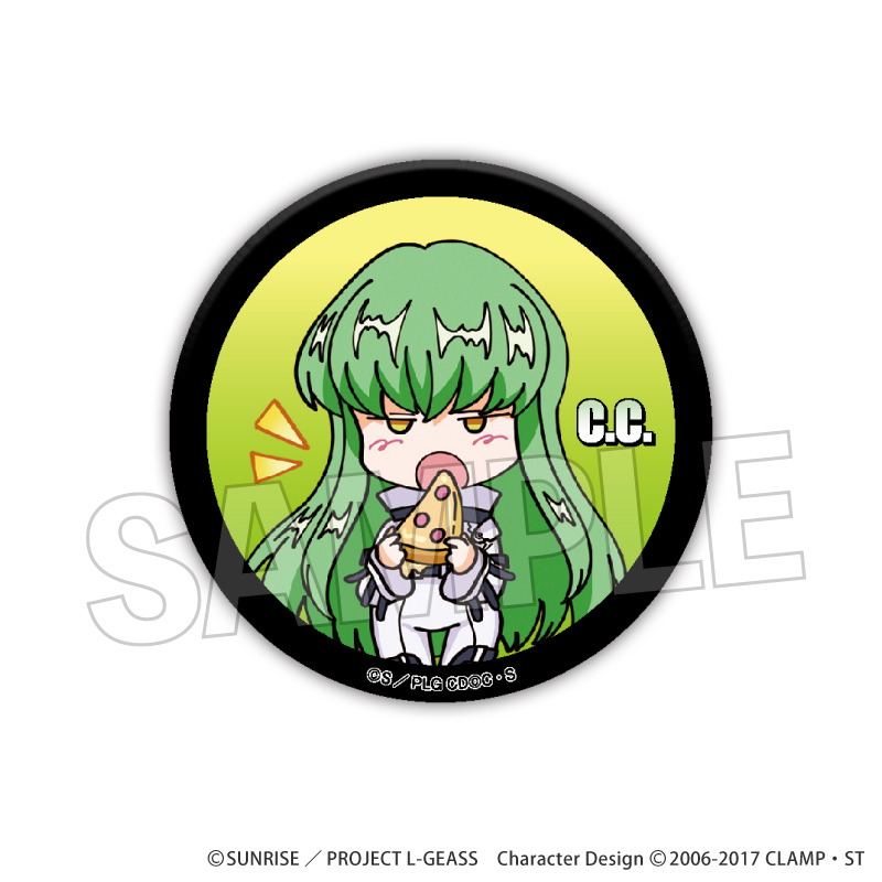 コードギアス 反逆のルルーシュ_DOTABATA！缶バッジ　C.C.（拘束服）