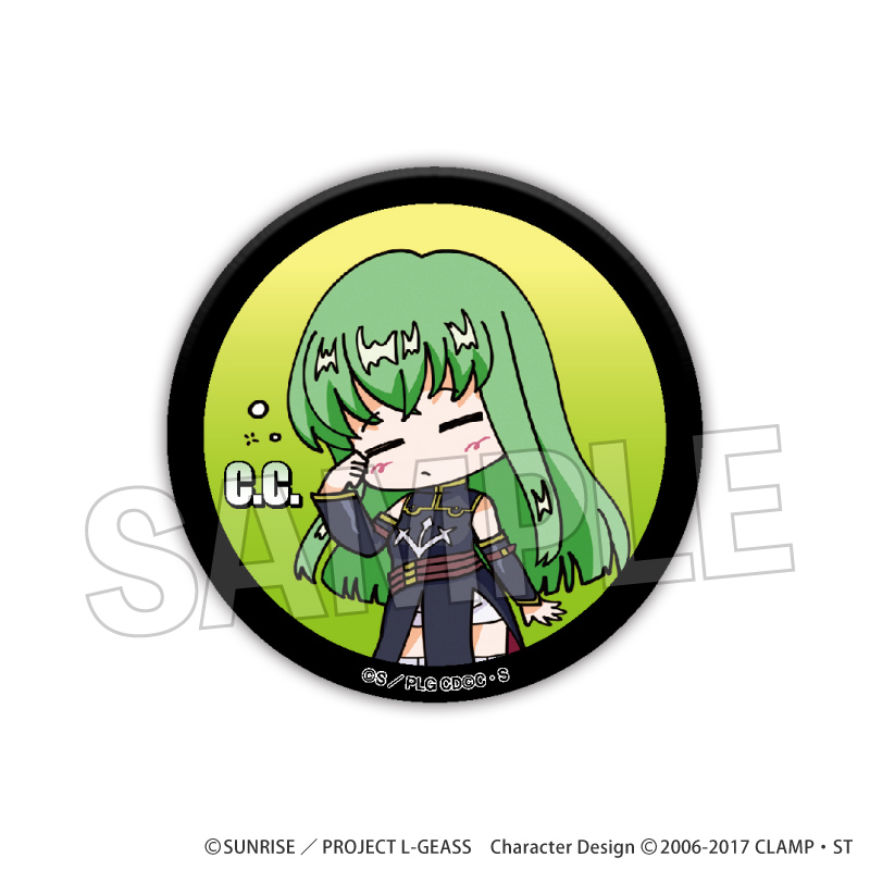 コードギアス 反逆のルルーシュ_DOTABATA！缶バッジ　C.C.（黒の騎士団）