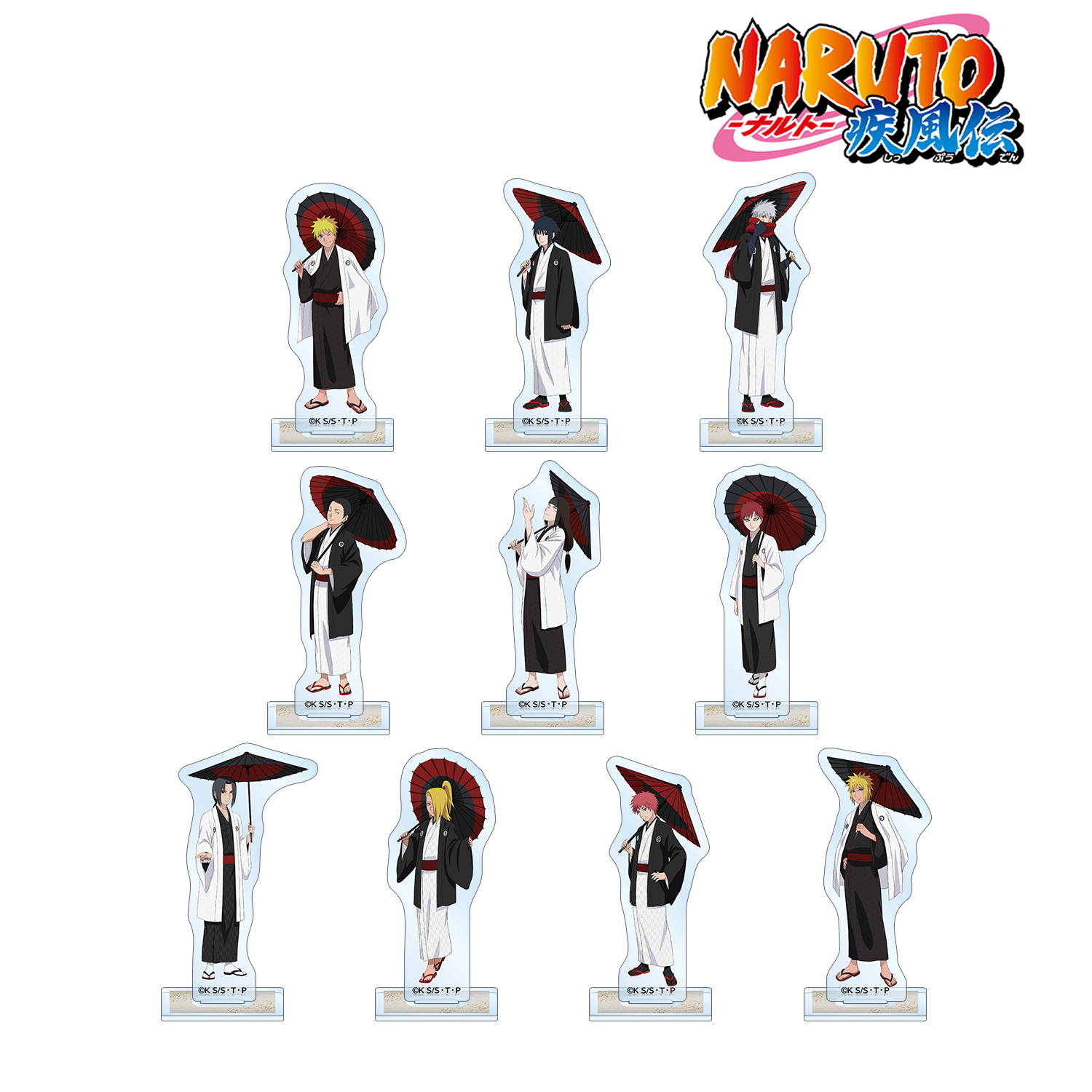 NARUTO-ナルト- 疾風伝_描き下ろし 番傘和装ver. トレーディングアクリルスタンド vol.2(単位/コンプリートBOX)【BOX/10パック入り】