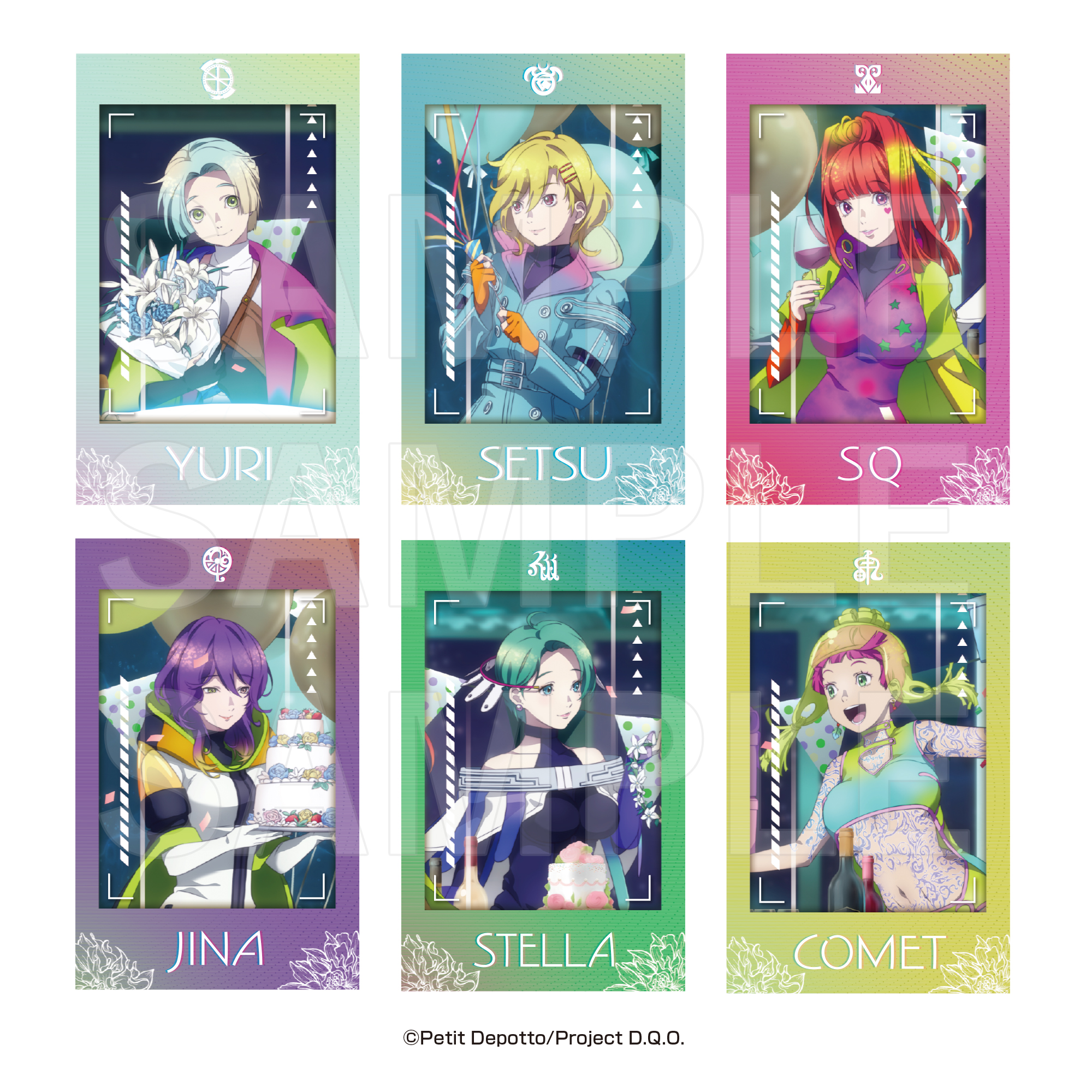 グノーシア_GNOSIA Celebration Party in E-DINER　トレーディングインスタントフォト風カード（全6種） 　【BOX／6パック入り】