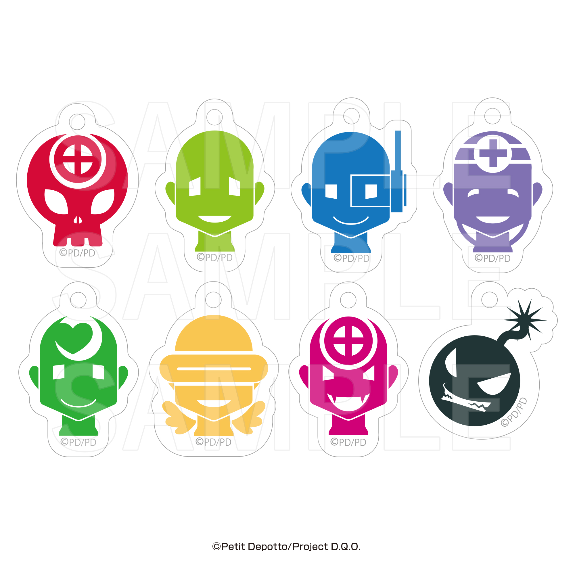 グノーシア_GNOSIA Celebration Party in E-DINER　トレーディングカスタムアクリルキーホルダーB(役職ver.)（全8種） 　【BOX／8個入り】