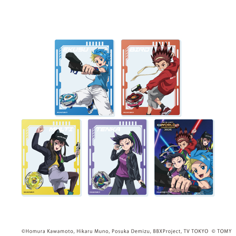 BEYBLADE X_アクリルカード02/コンプリートセット(全5種)(描き下ろしイラスト)【コンプリートセット／5個入り】