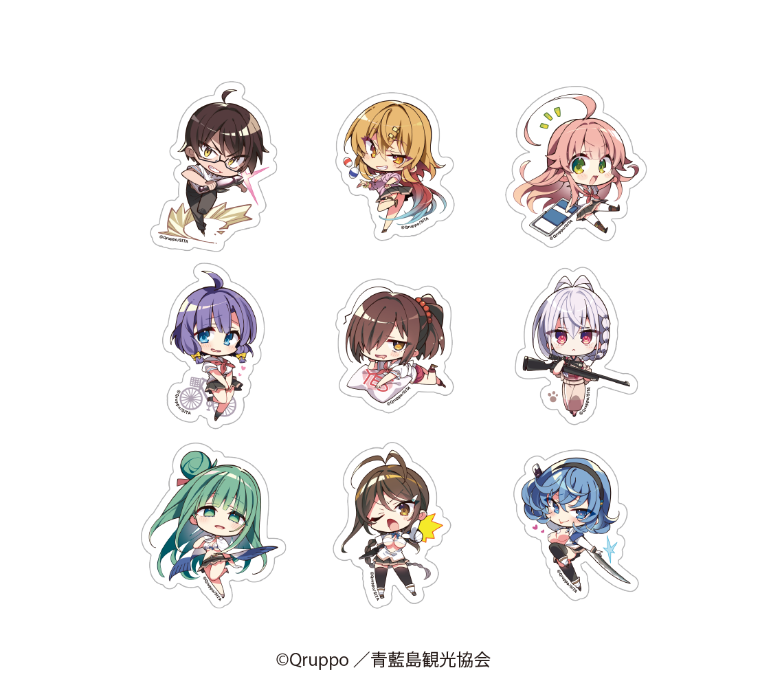 ぬきたし THE ANIMATION_ランダムミニキャラステッカー　【BOX／9個入り】