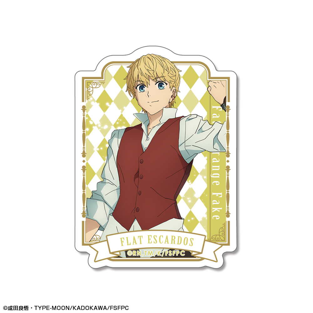 Fate/strange Fake_ミニステッカー デザイン06(フラット・エスカルドス)
