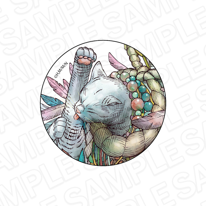 ニャイト・オブ・ザ・リビングキャット_カンバッジ 猫腹村