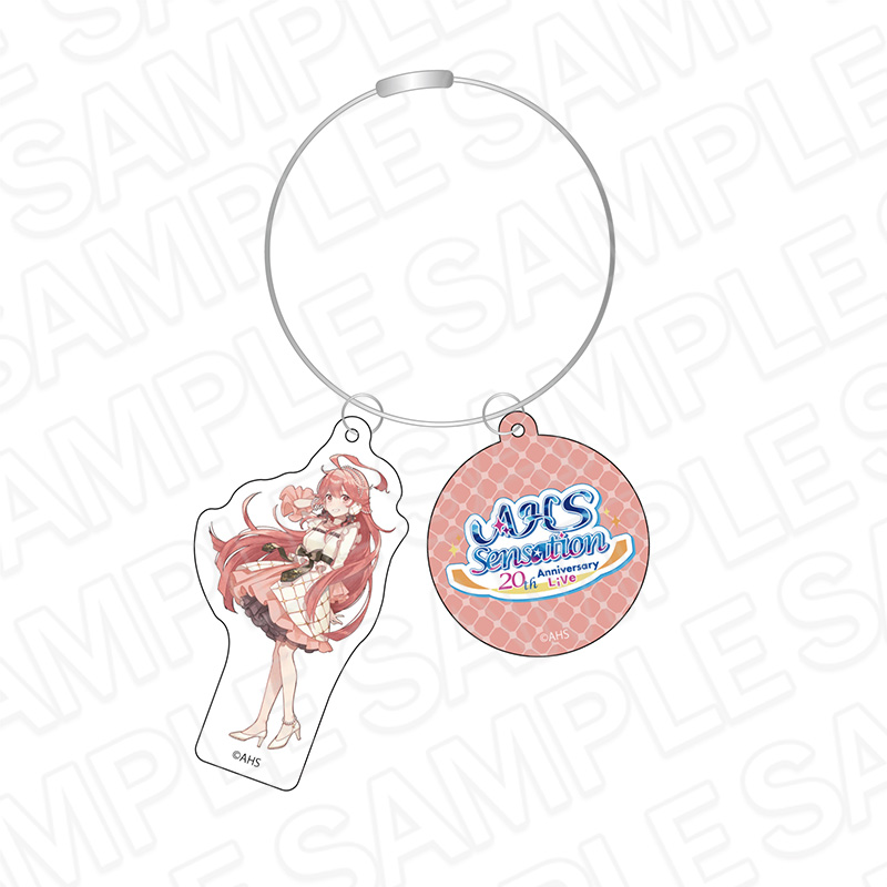 AHSキャラクターズ_ワイヤーキーホルダー miki 20th anniversary Live ver.