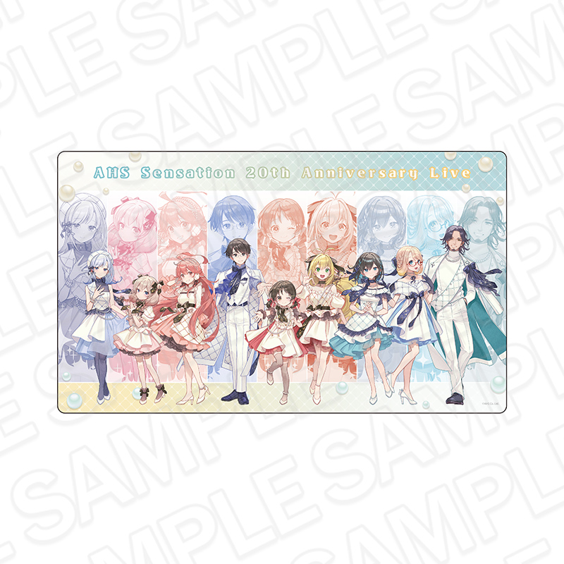 AHSキャラクターズ_ラバーデスクマット 20th anniversary Live ver.