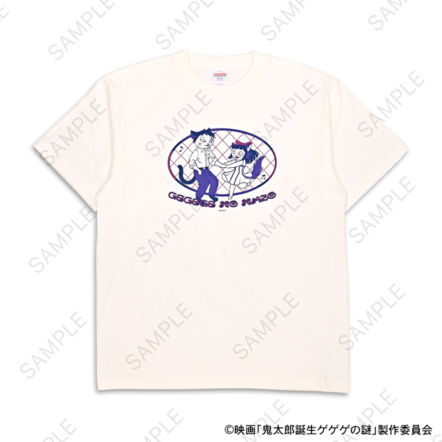映画 鬼太郎誕生 ゲゲゲの謎_石黒亜矢子コラボ クルーネックTシャツ(水木と沙代)