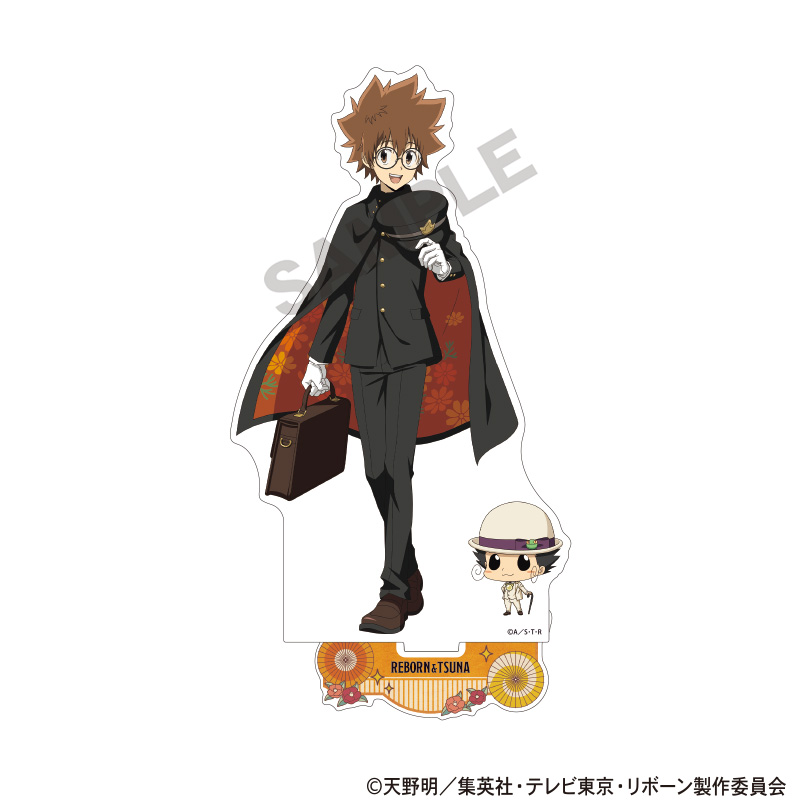 家庭教師ヒットマンREBORN！_アクリルスタンド　リボーン＆沢田綱吉　レトロコーデ