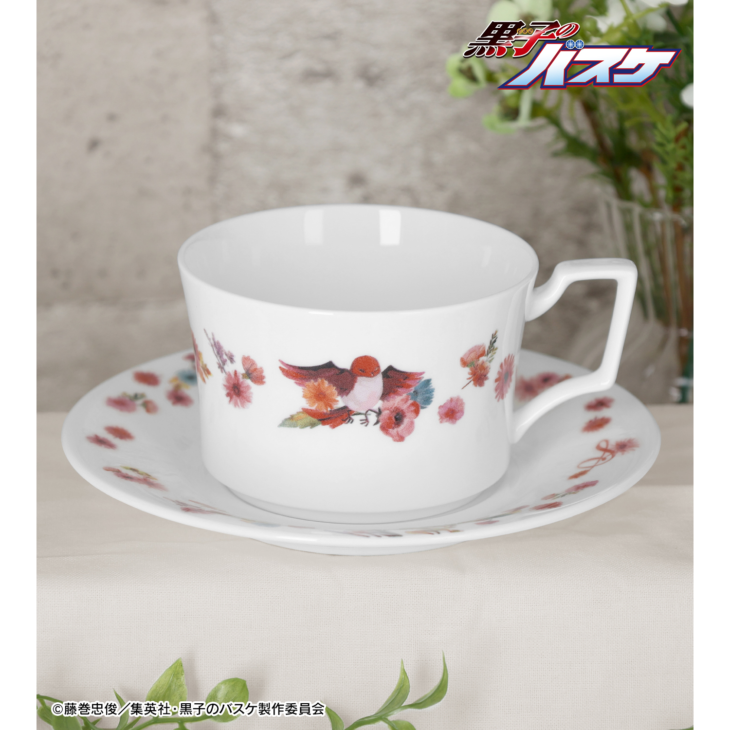 黒子のバスケ_ノリタケコラボ 赤司征十郎 フラワーバードデザイン カップ&ソーサー