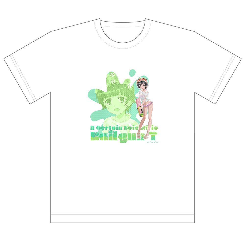 とある科学の超電磁砲T_XLサイズ_描き下ろしTシャツ(初春飾利/水遊び)