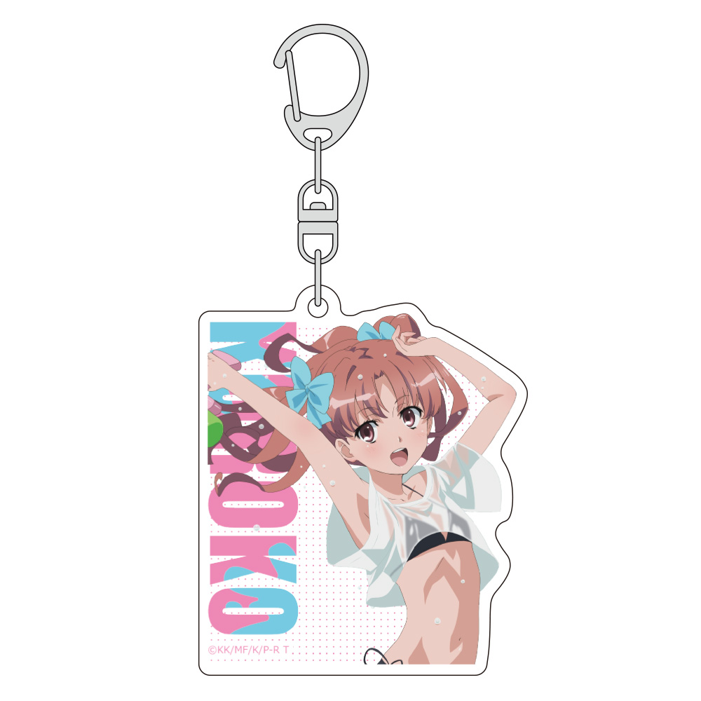 とある科学の超電磁砲T_描き下ろしアクリルキーホルダー(白井黒子/水遊び)