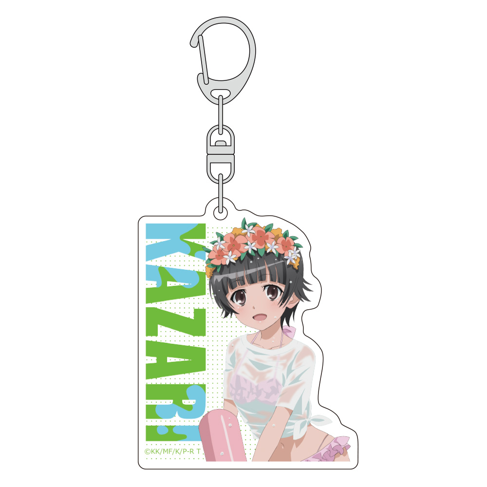 とある科学の超電磁砲T_描き下ろしアクリルキーホルダー(初春飾利/水遊び)