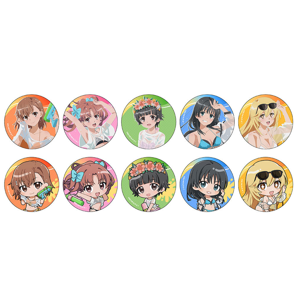 とある科学の超電磁砲T_トレーディング缶バッジ(水遊び)　【BOX／10個入り】