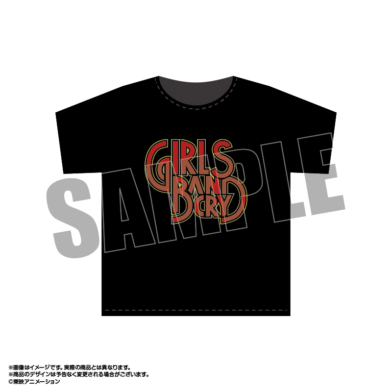 ガールズバンドクライ_Lサイズ_ガールズバンドクライ×HUB コラボロゴTシャツ