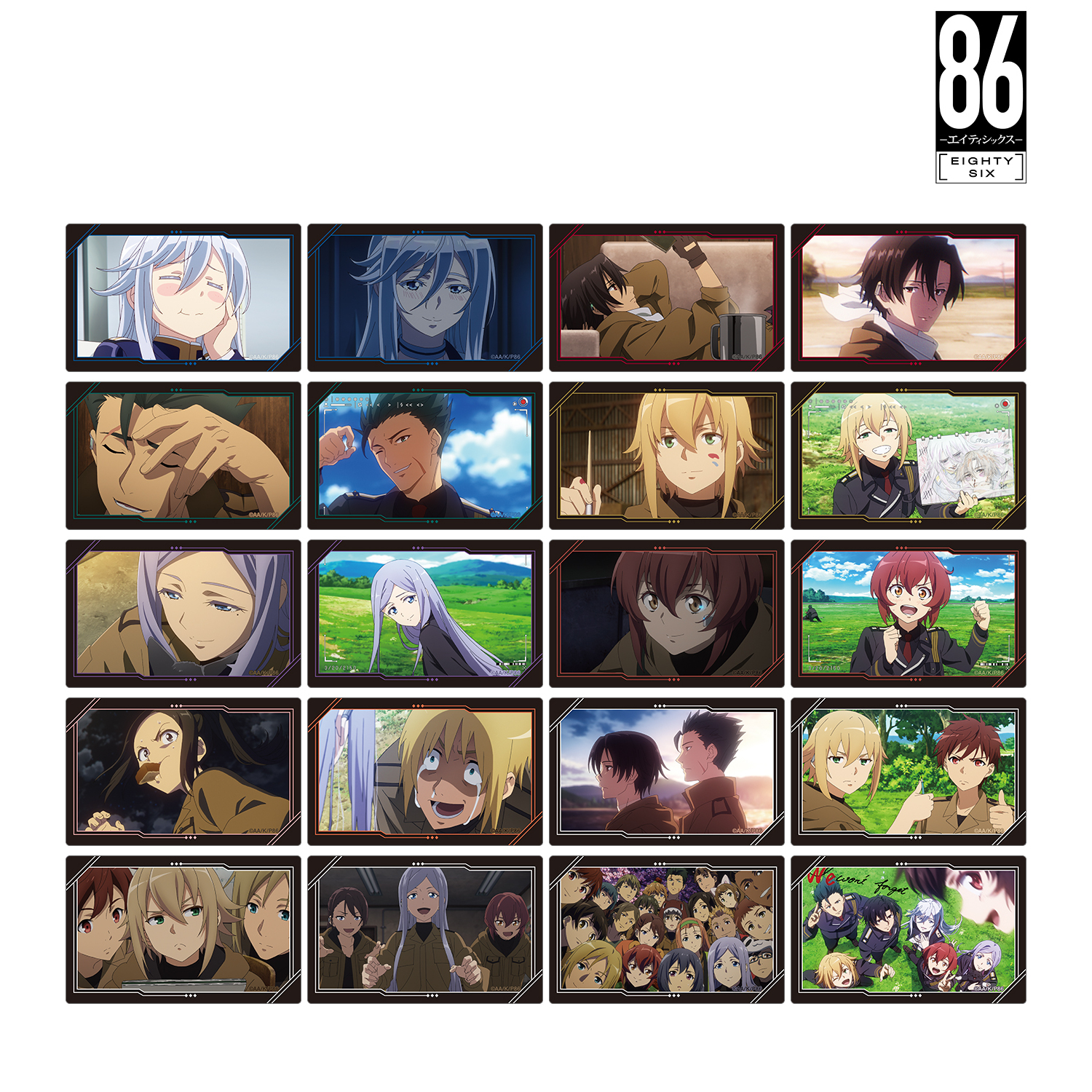 ８６?エイティシックス?_トレーディング場面写カードステッカー(単位/コンプリートBOX)【BOX/20パック入り】
