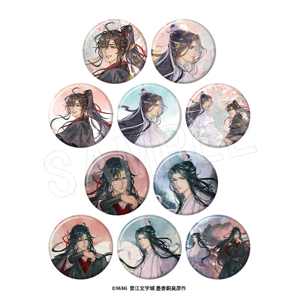 魔道祖師_トレーディング和紙缶バッジ【OPP／10個入り】