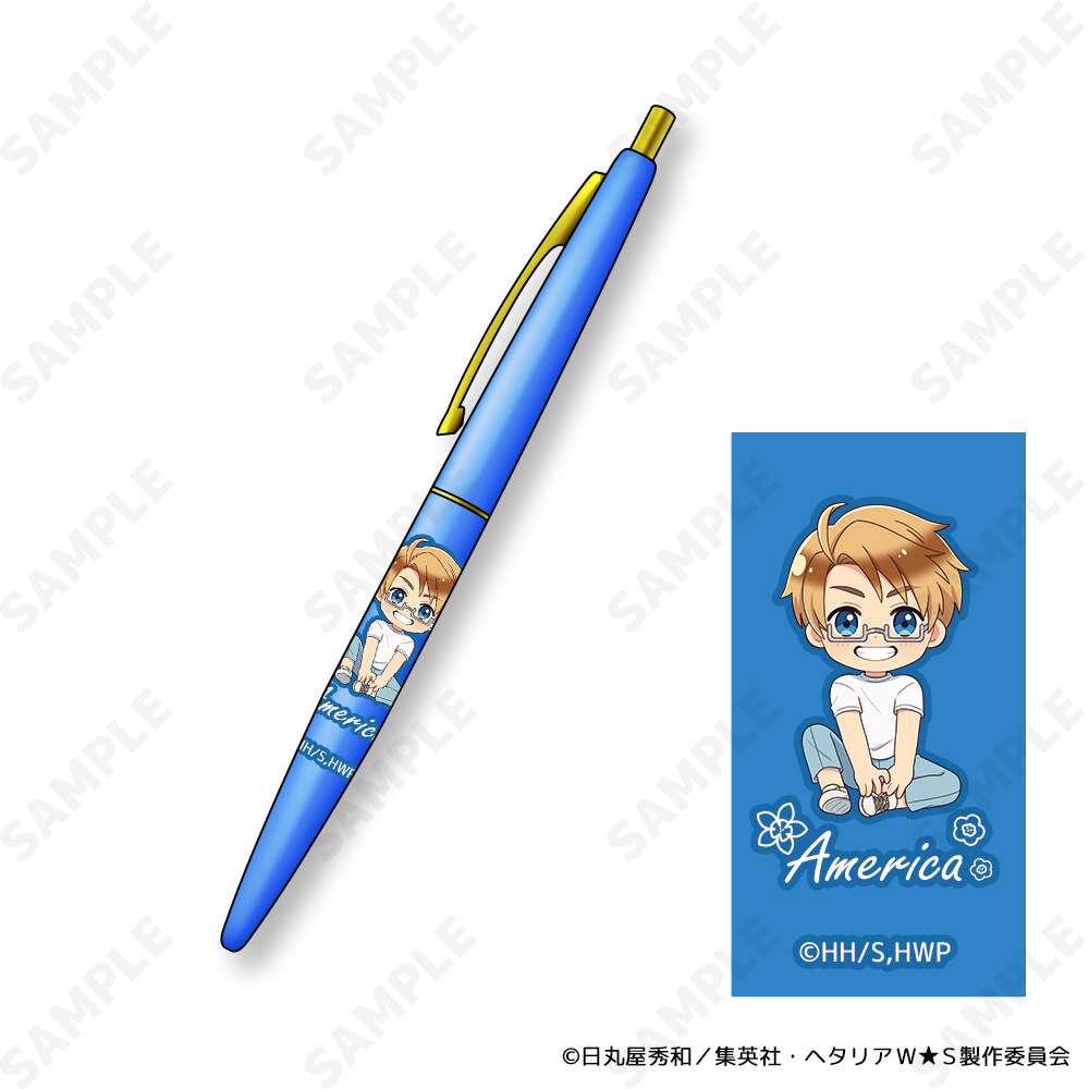 ヘタリア World☆Stars_クリックゴールドボールペン 4 アメリカ-Flower Shower-[ドレセレmini]