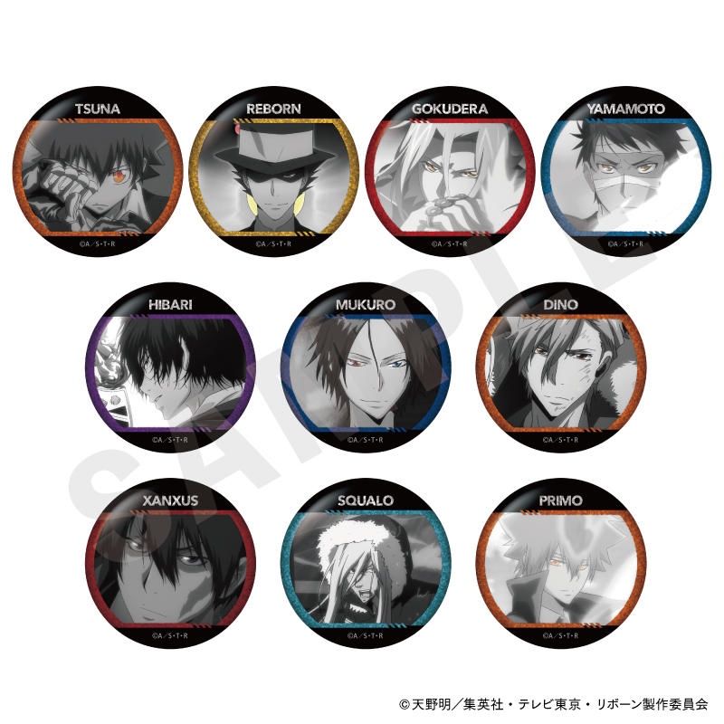 家庭教師ヒットマンREBORN!_パートカラーシリーズ グリッター缶バッジ【BOX /10個入り】