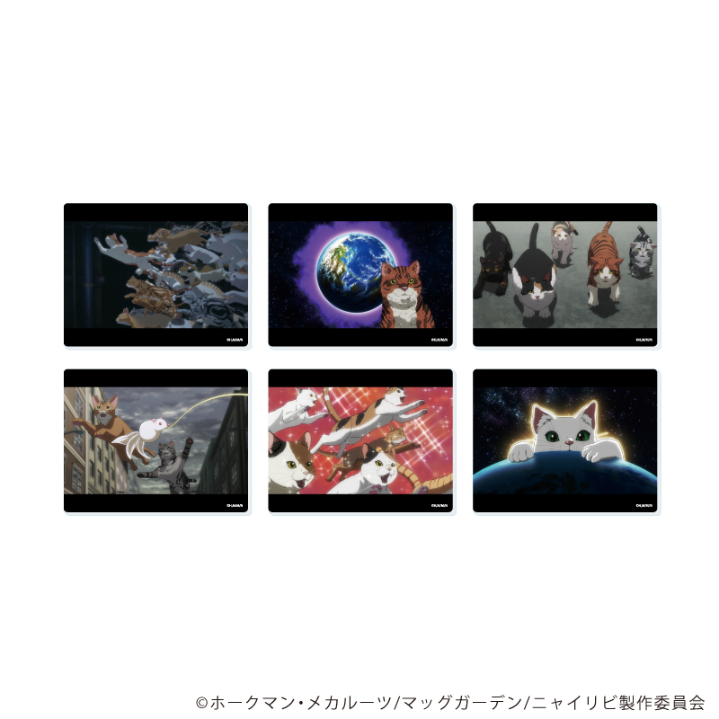 ニャイト・オブ・ザ・リビングキャット_アクリルカード01/コンプリートセット(全6種)(場面写イラスト)【コンプリートセット/6個入り】