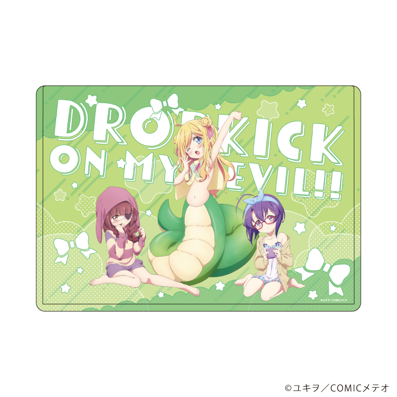 邪神ちゃんドロップキック_キャラクリアケース06/邪神ちゃん&花園ゆりね&メデューサ(描き下ろしイラスト)