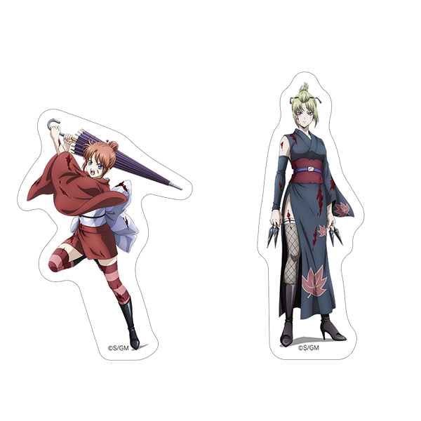 新劇場版 銀魂 -吉原大炎上-_ステッカーセット／神楽＆月詠