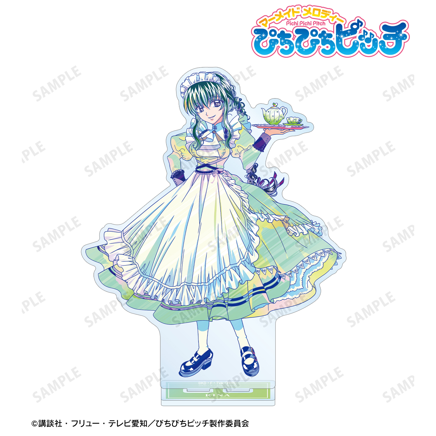 ぴちぴちピッチ_描き下ろし 洞院 リナ メイドver. Ani-Art clear label BIGアクリルスタンド
