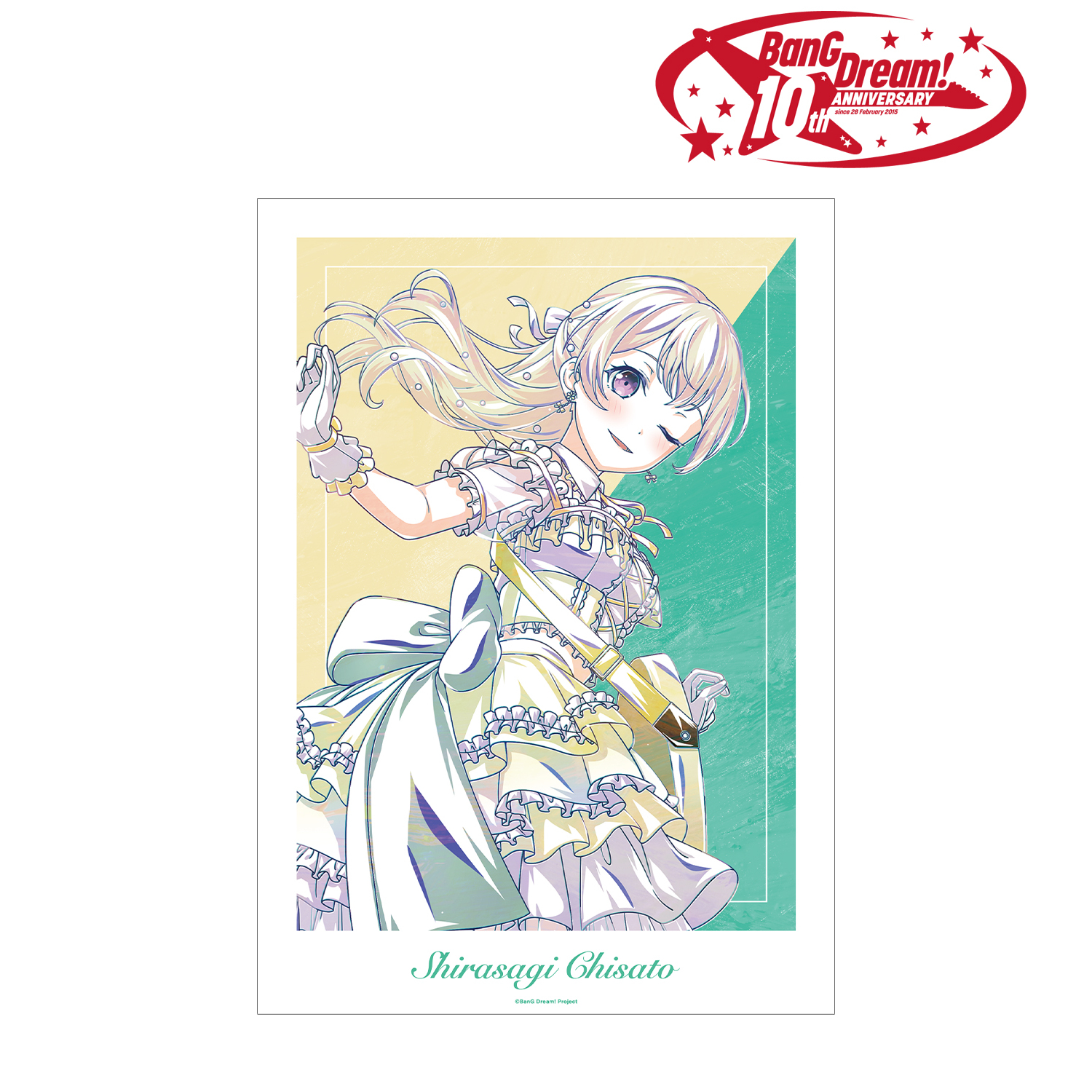 BanG Dream!_白鷺 千聖 Ani-Art 第6弾 A3マット加工ポスター