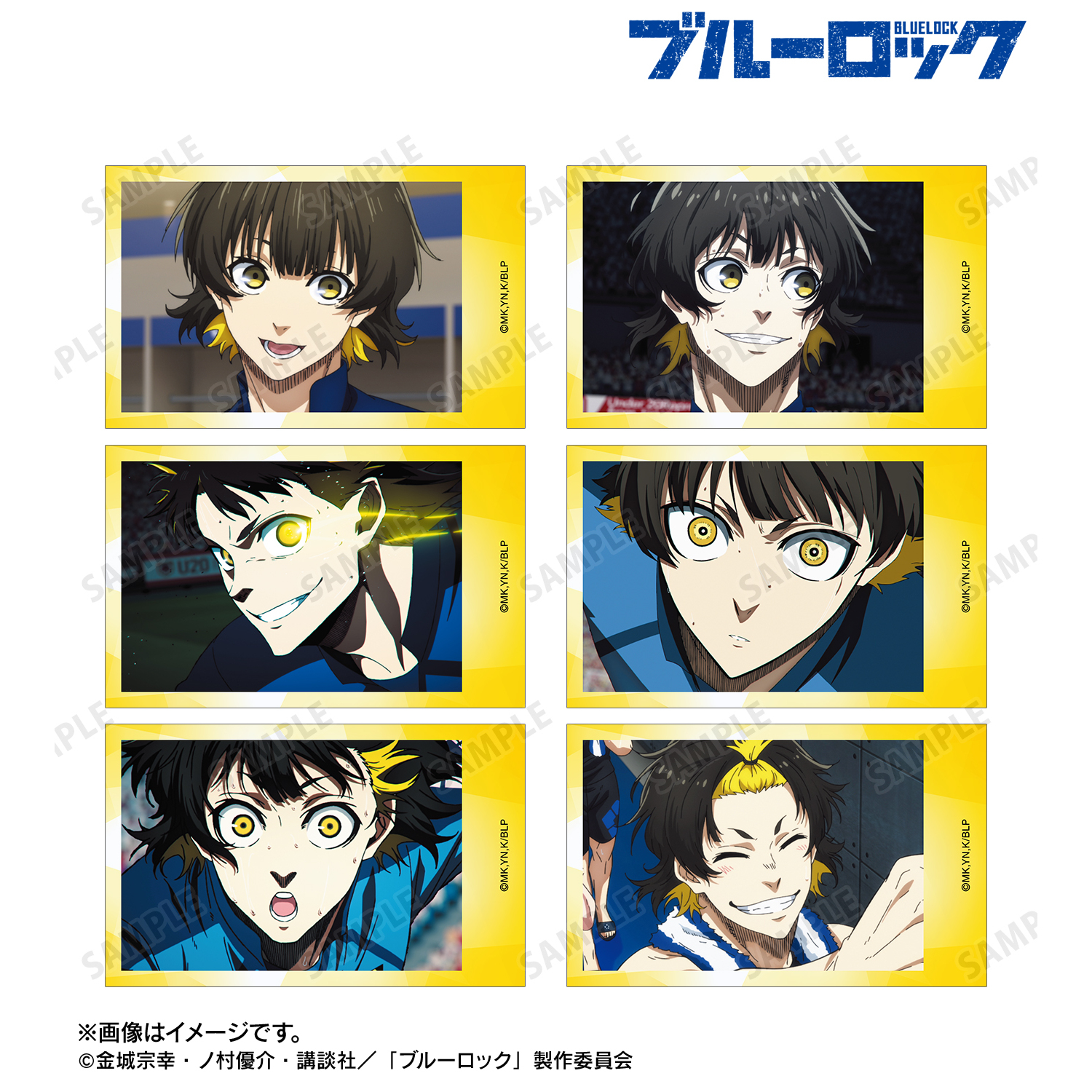 ブルーロック BIRTHDAY FLOWER Ⅱ ホロ箔押しマット缶バッジ ブルー