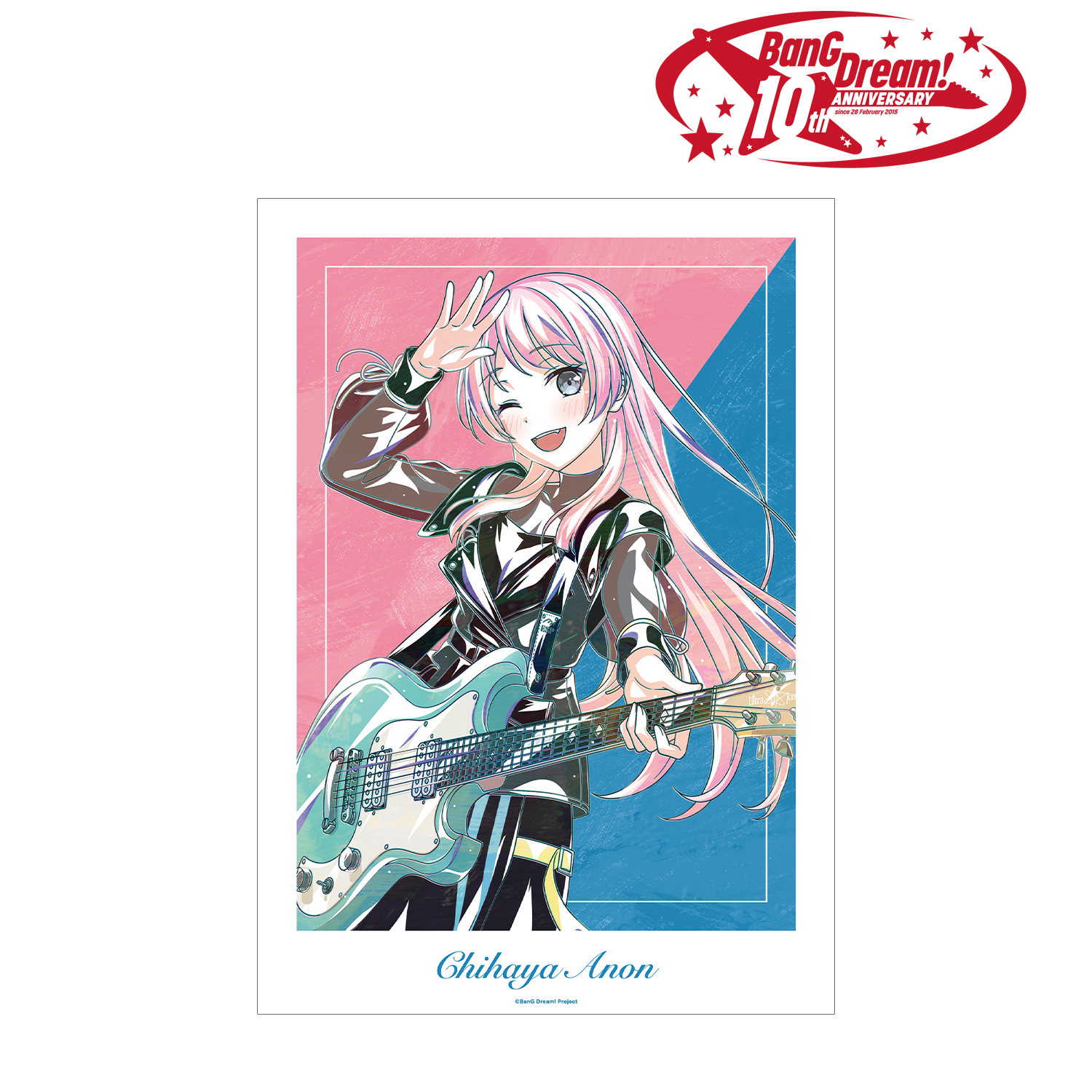 BanG Dream!_千早 愛音 Ani-Art 第6弾 A3マット加工ポスター