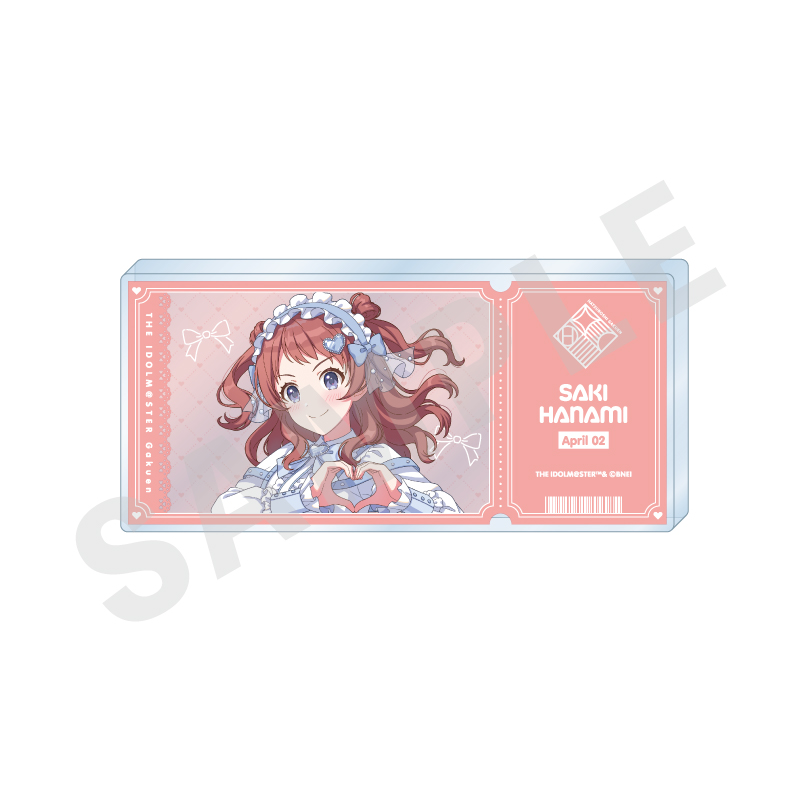 学園アイドルマスター_チケット風アクリルブロック（花海 咲季）