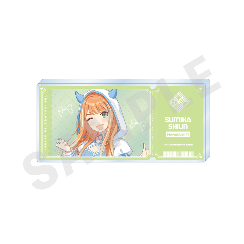 学園アイドルマスター_チケット風アクリルブロック（紫雲 清夏）