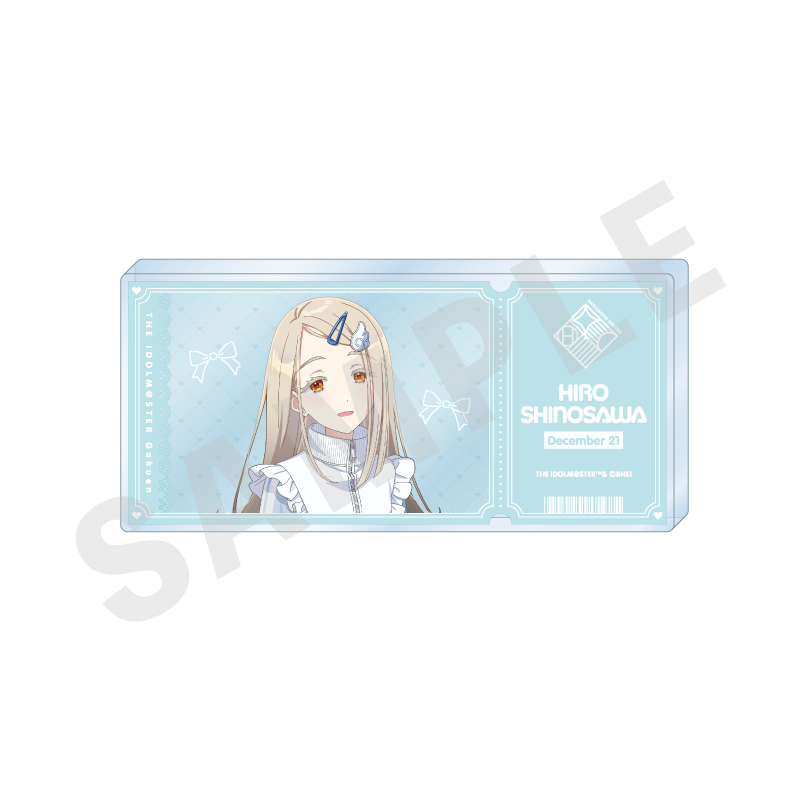 学園アイドルマスター_チケット風アクリルブロック（篠澤 広）