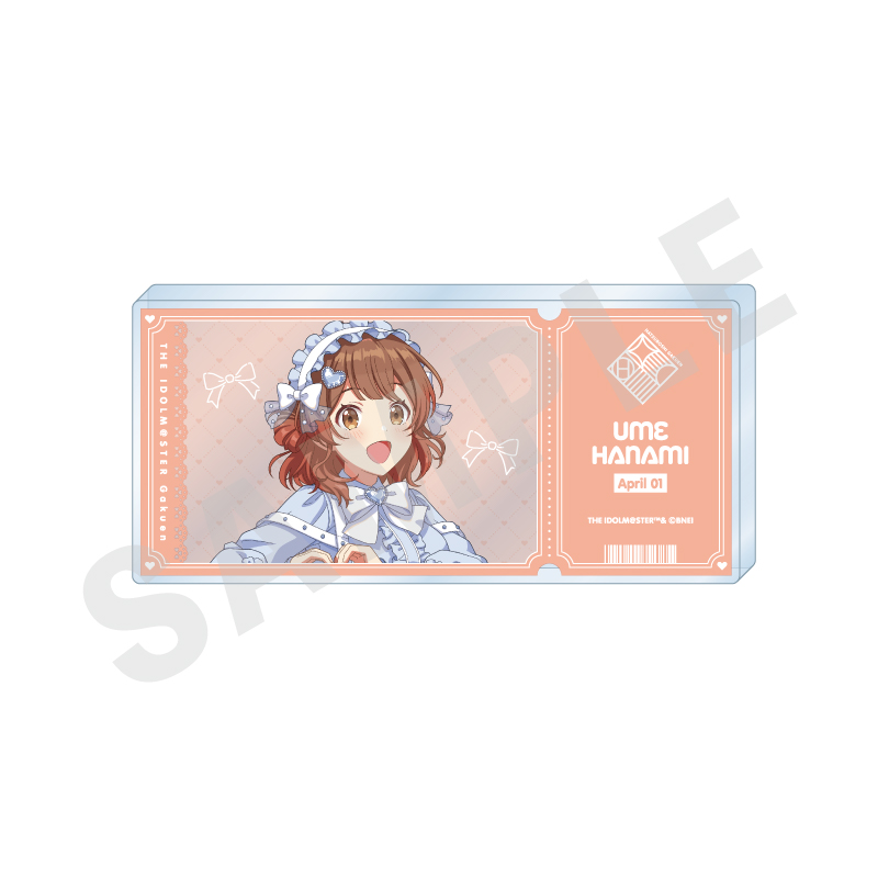 学園アイドルマスター_チケット風アクリルブロック（花海 佑芽）