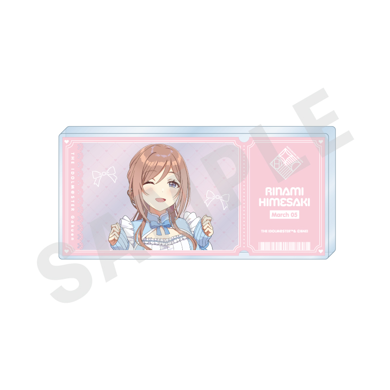 学園アイドルマスター_チケット風アクリルブロック（姫崎 莉波）