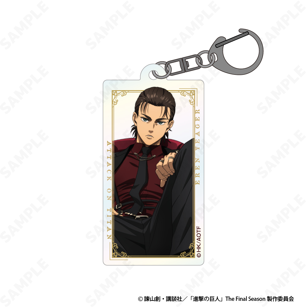 進撃の巨人_オーロラアクリルキーホルダー 1 エレン・イェーガー[Dignified]