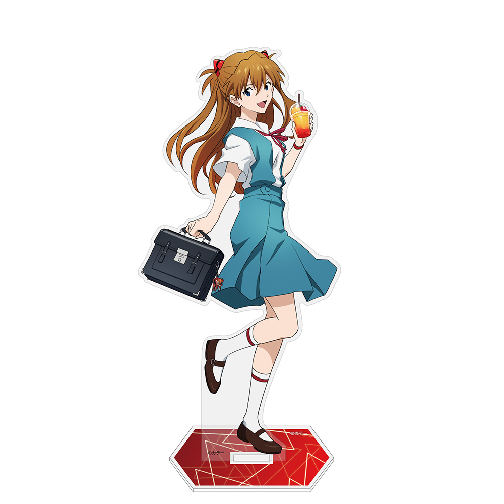 EVANGELION_描き下ろし 式波・アスカ・ラングレー アクリルスタンド(大) 制服Ver.