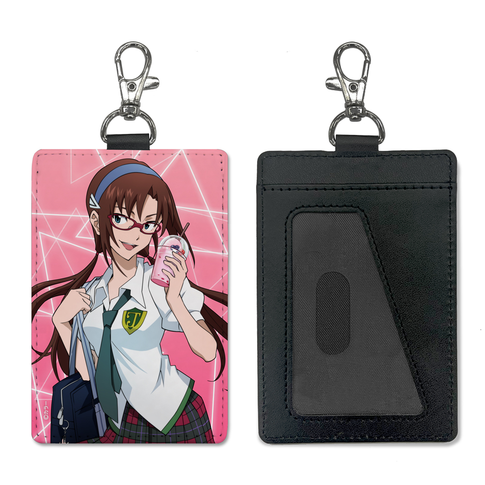 EVANGELION_描き下ろし 真希波・マリ・イラストリアス パスケース(ナスカン付き) 制服Ver.