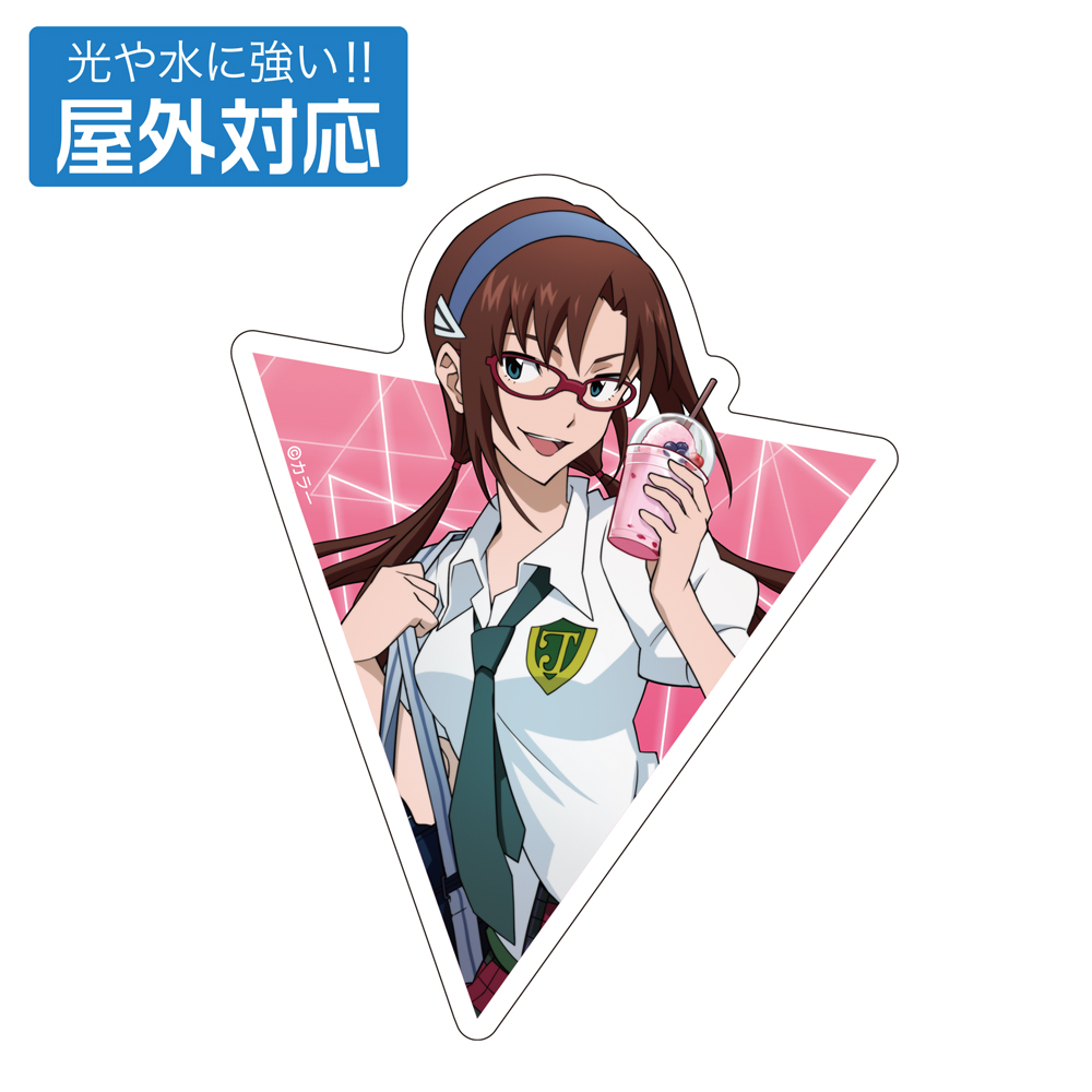 EVANGELION_描き下ろし 真希波・マリ・イラストリアス 屋外対応ステッカー 制服Ver.