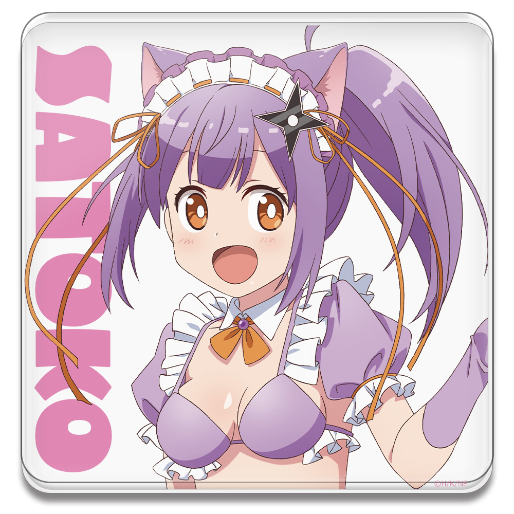 忍者と殺し屋のふたりぐらし_アクリルコースター (スタンド付)  草隠さとこ 猫耳水着メイドver.【描き下ろし】