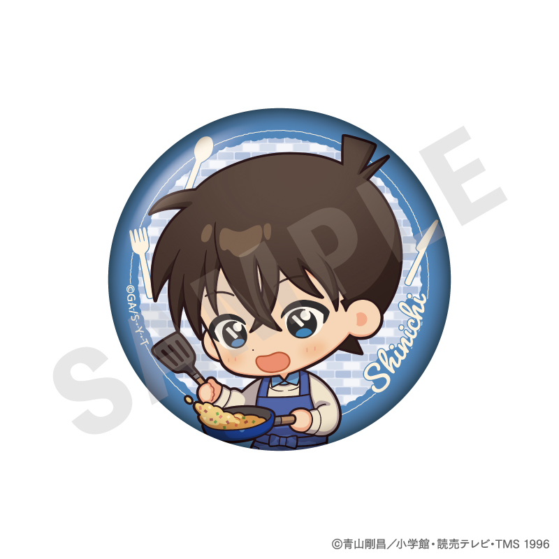 名探偵コナン_トレーディング缶バッジ ミニキャラキッチンver.（全8種