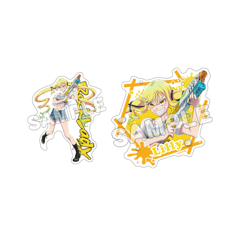 ロックは淑女の嗜みでして_ホログラムダイカットステッカーセット　鈴ノ宮りりさ