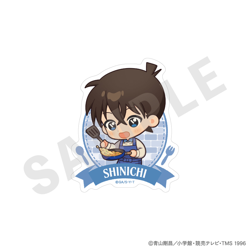 名探偵コナン_ステッカー ミニキャラキッチンver.（工藤新一）