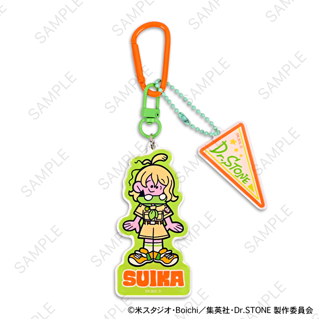 Dr.STONE_水沢石鹸コラボ デタッチャブルアクリルキーホルダー(7年後スイカ)