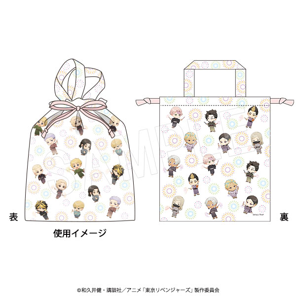 東京リベンジャーズ_ちりめん風リボン巾着バッグ