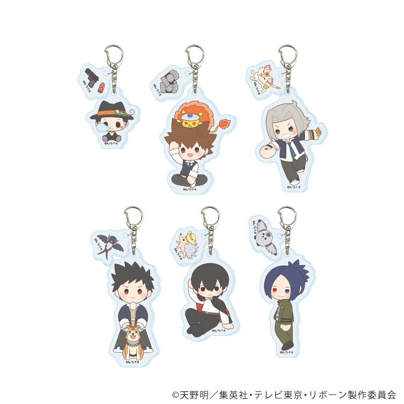 家庭教師ヒットマンREBORN!_パーツ付きアクリルキーホルダー02/コンプリートセット(全6種)(ぽてぬいアート)【コンプリートセット/6個入り】