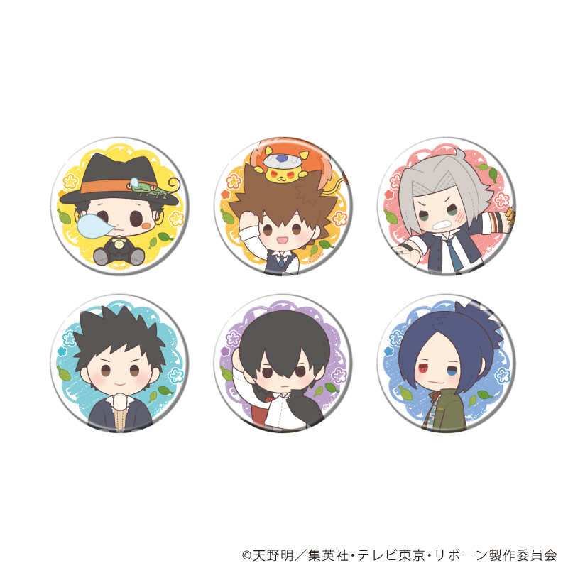 家庭教師ヒットマンREBORN!_缶バッジ71/コンプリートセット(全6種)(ぽてぬいアート)【コンプリートセット/6個入り】