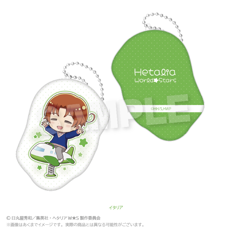 ヘタリア World★Stars_ダイカットクッションキーホルダー　遊具ver.　イタリア